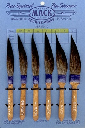Mack Brush, Pinstriping Brush For Water based & Acrylic, Series 70