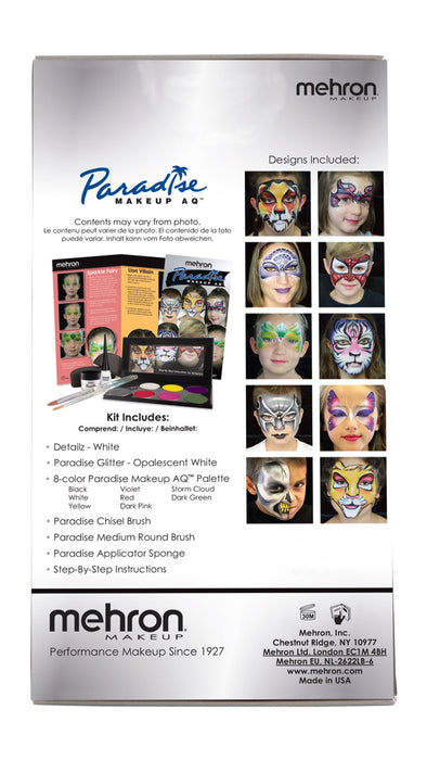 Mehron Paradise Face Painting - Premium Professional Makeup Kit