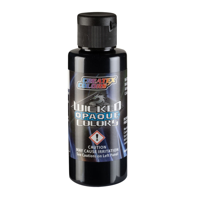 2oz. Wicked Airbrush Color - W098 Opaque Flat Black