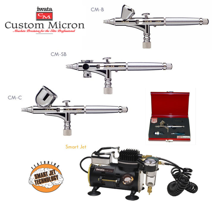 Iwata Micron Airbrush with Smart Jet Compressor